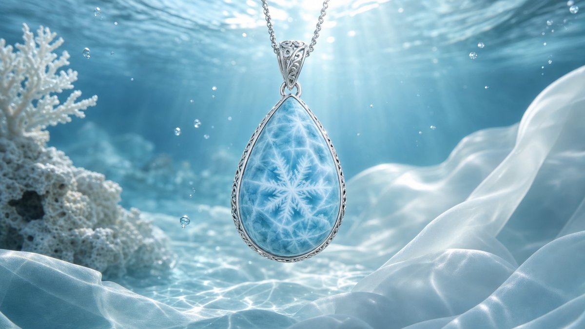 Larimar: The Atlantis Stone | Rare Blue Crystal Jewelry – CELESTIA CRYSTAL