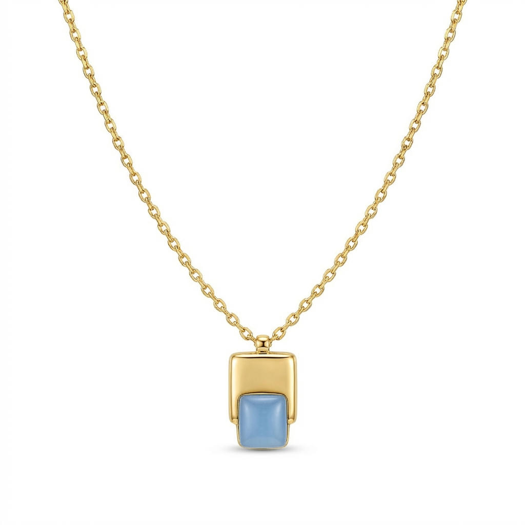 Casket Amazonite Bar Necklace