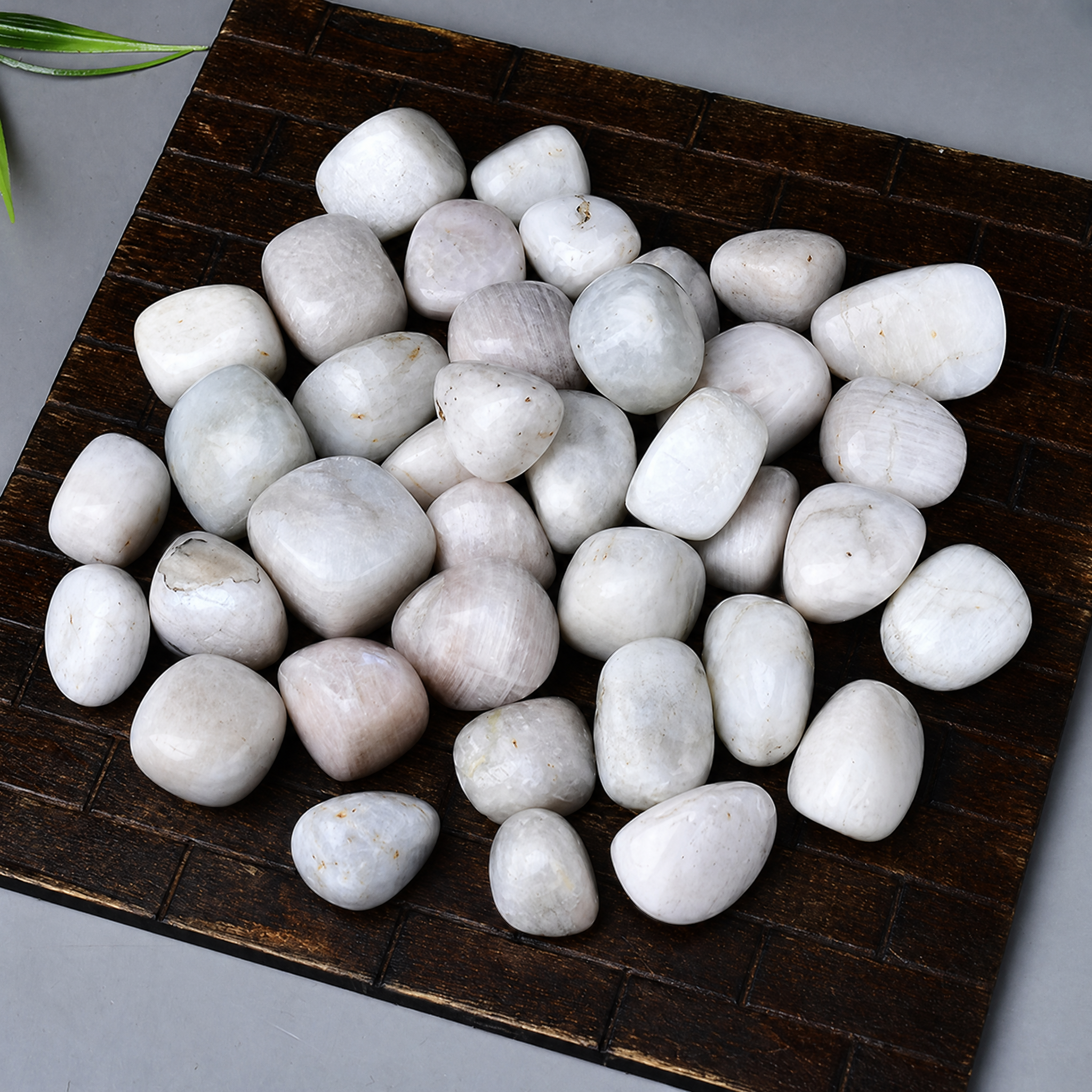 White Moonstone Tumbled Stone 2