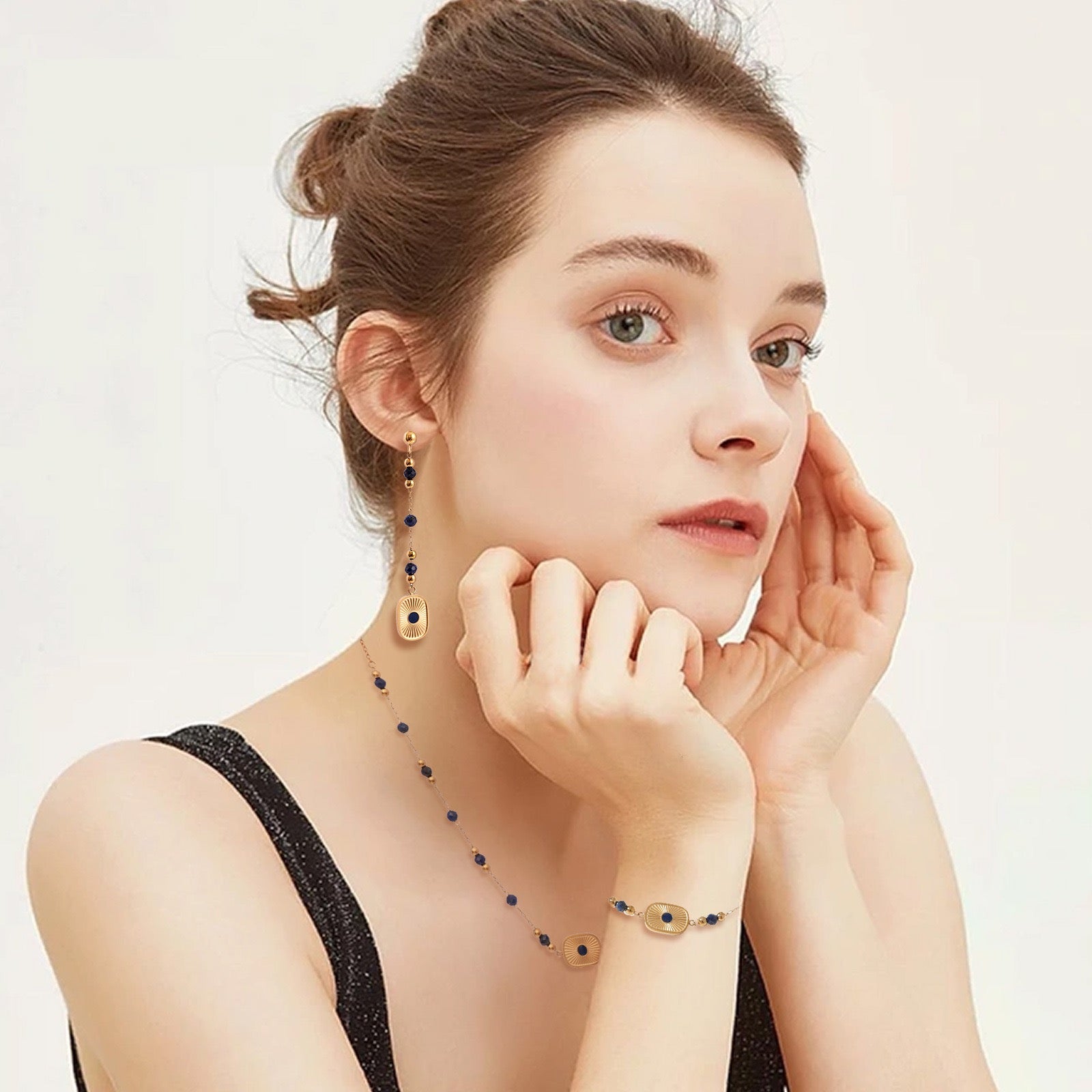 Lapis Lazuli Jewelry Set