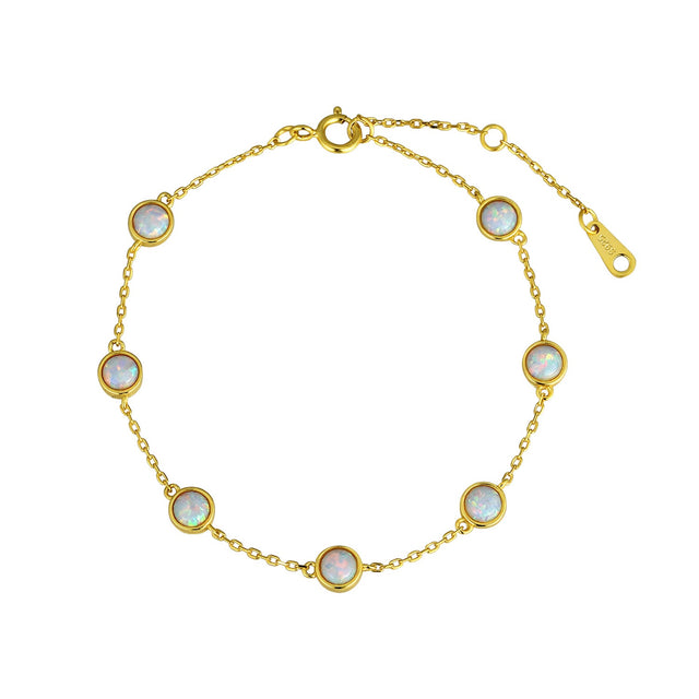 Aurora Opal Bracelet in 18K Gold Vermeil