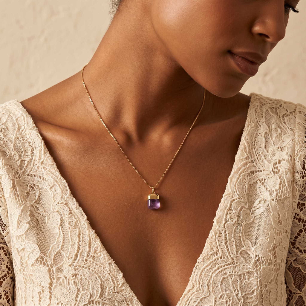Violet Calm Amethyst Necklace