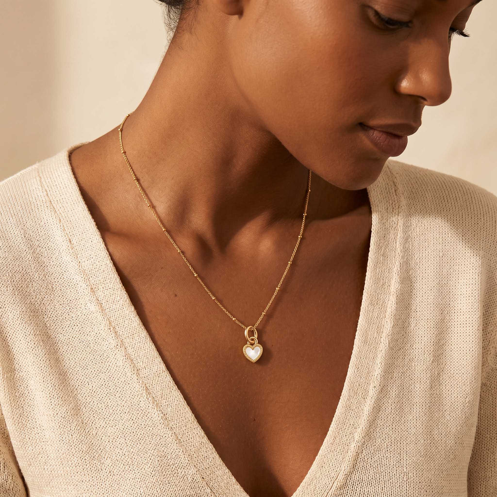 Heart of Light Mother of Pearl Necklace