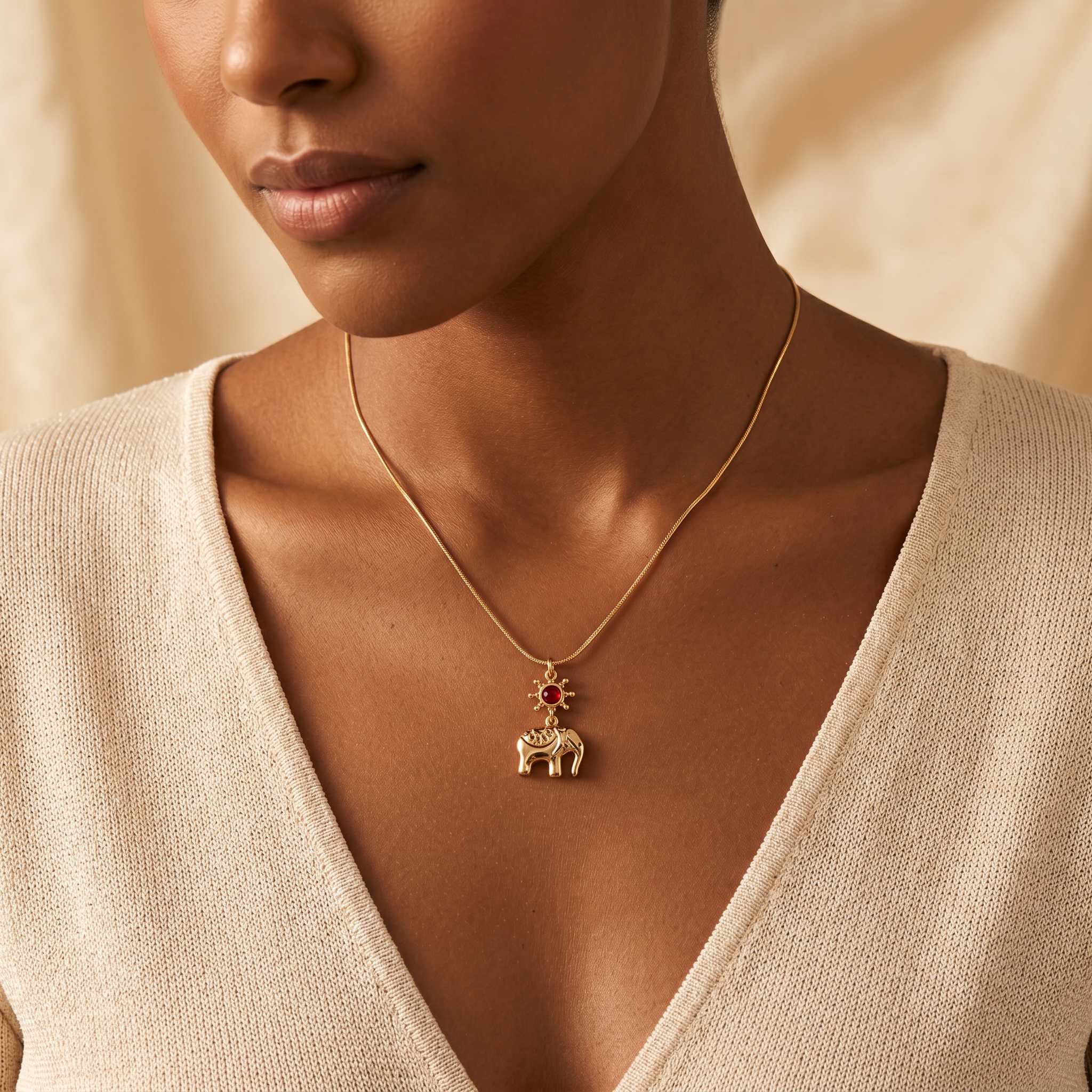 Lucky Guardian Elephant Necklace