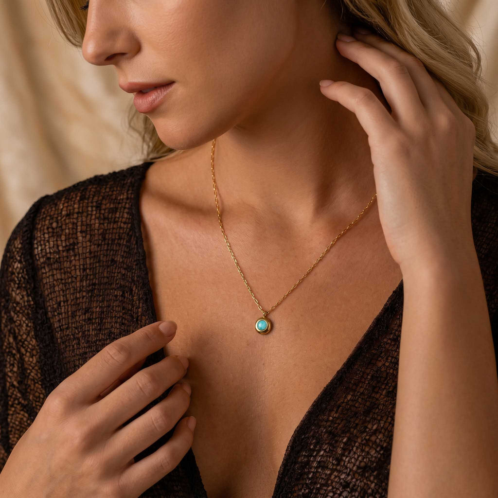 Crimson Glow Crystal Necklace