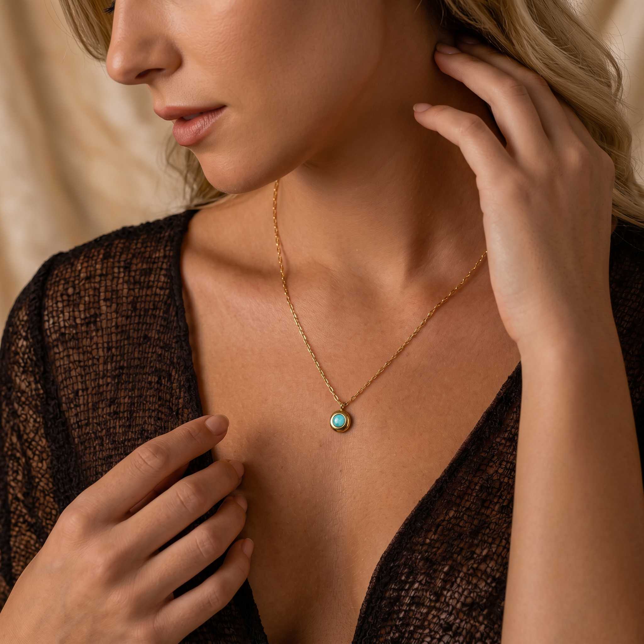 Crimson Glow Crystal Necklace