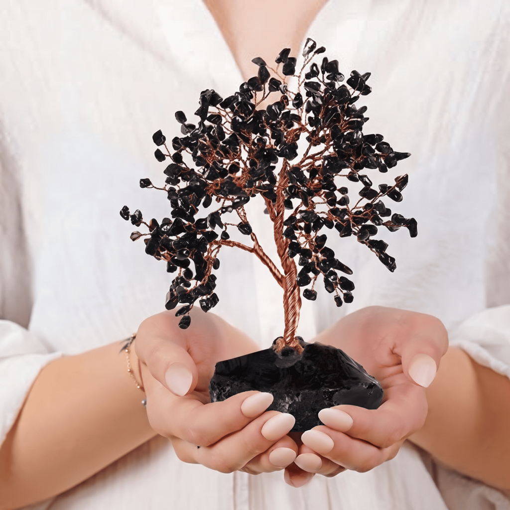 Grounded Awareness Black Onyx Feng Shui Tree