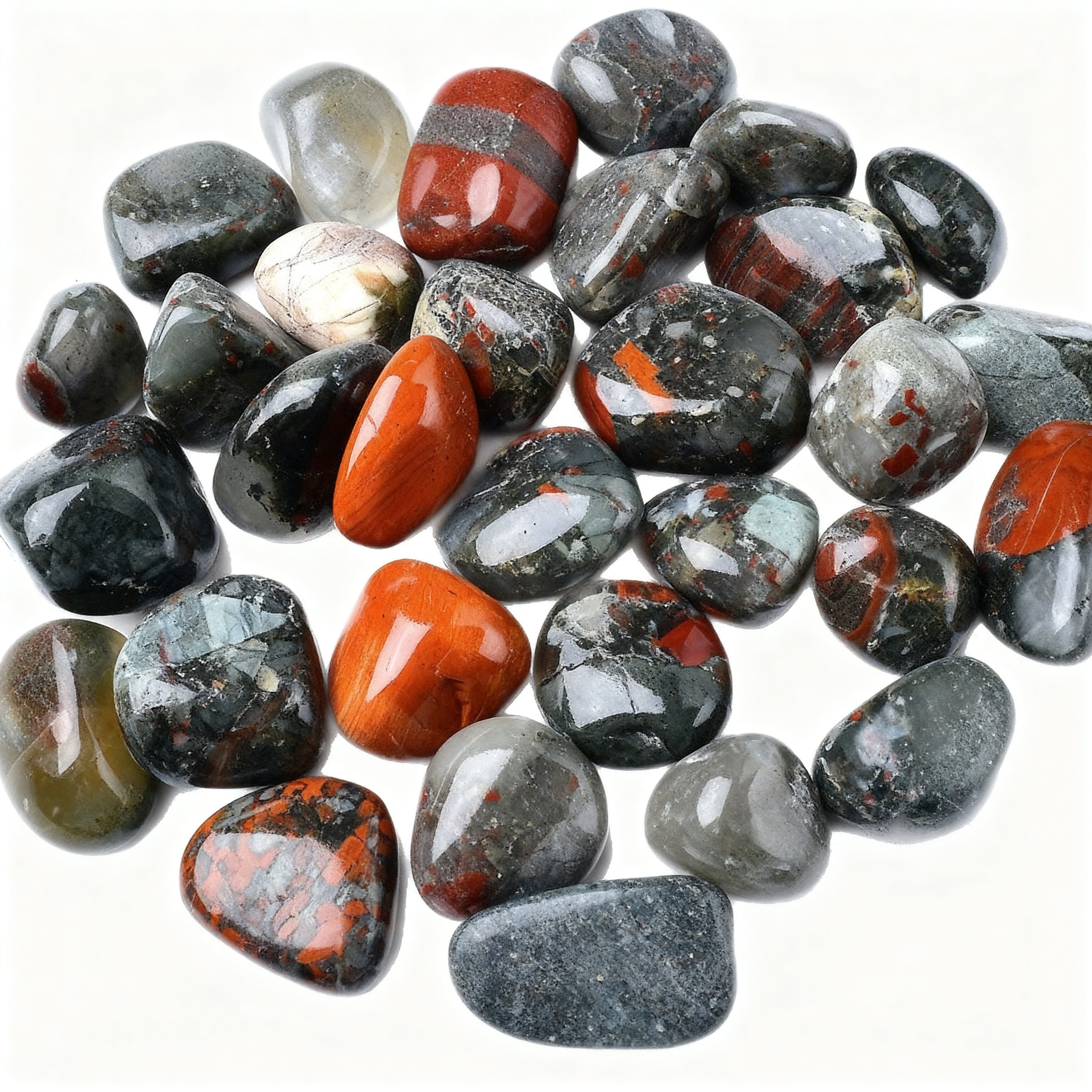 African Bloodstone Tumbled Stone 2
