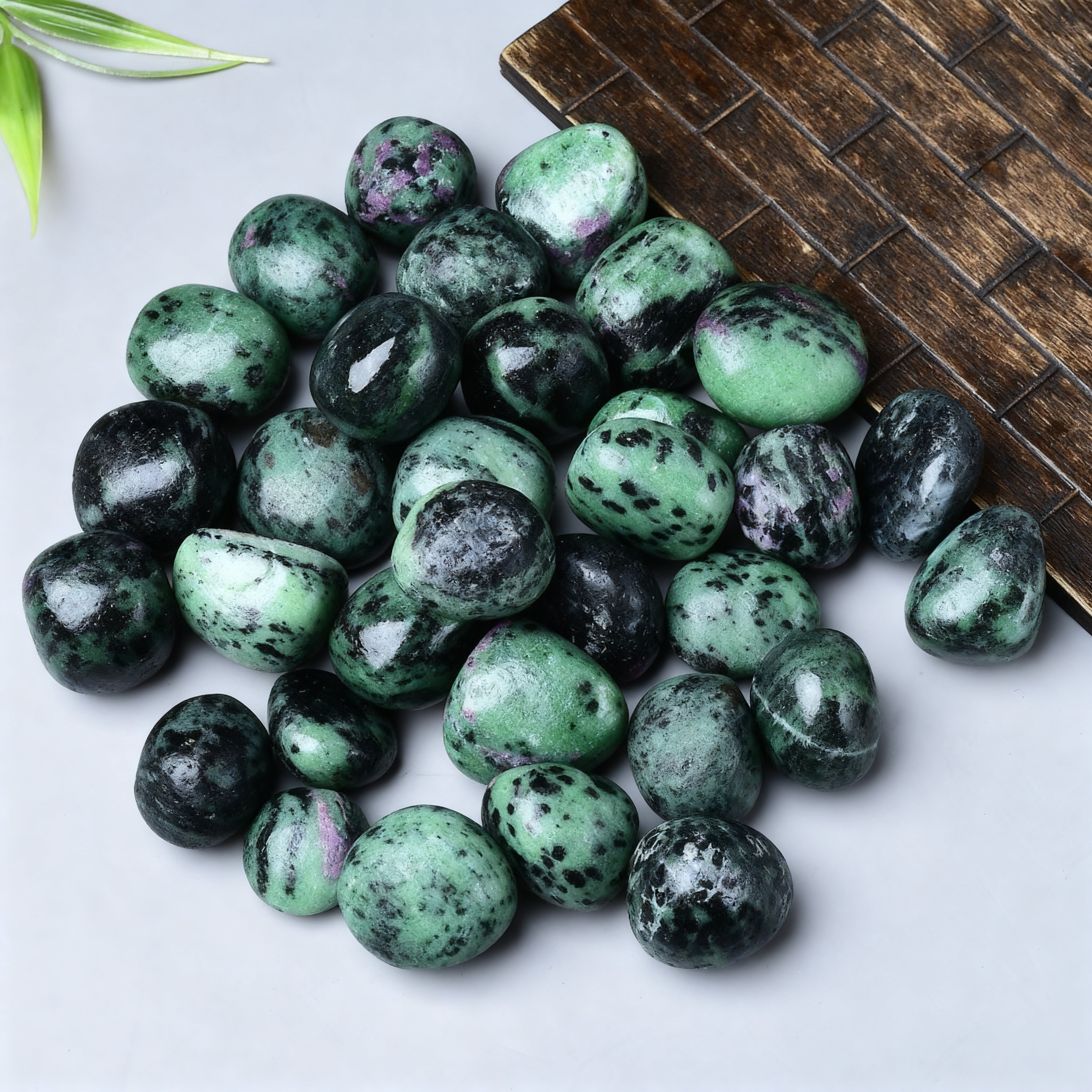 Ruby in Zoisite Tumbled Stone 4