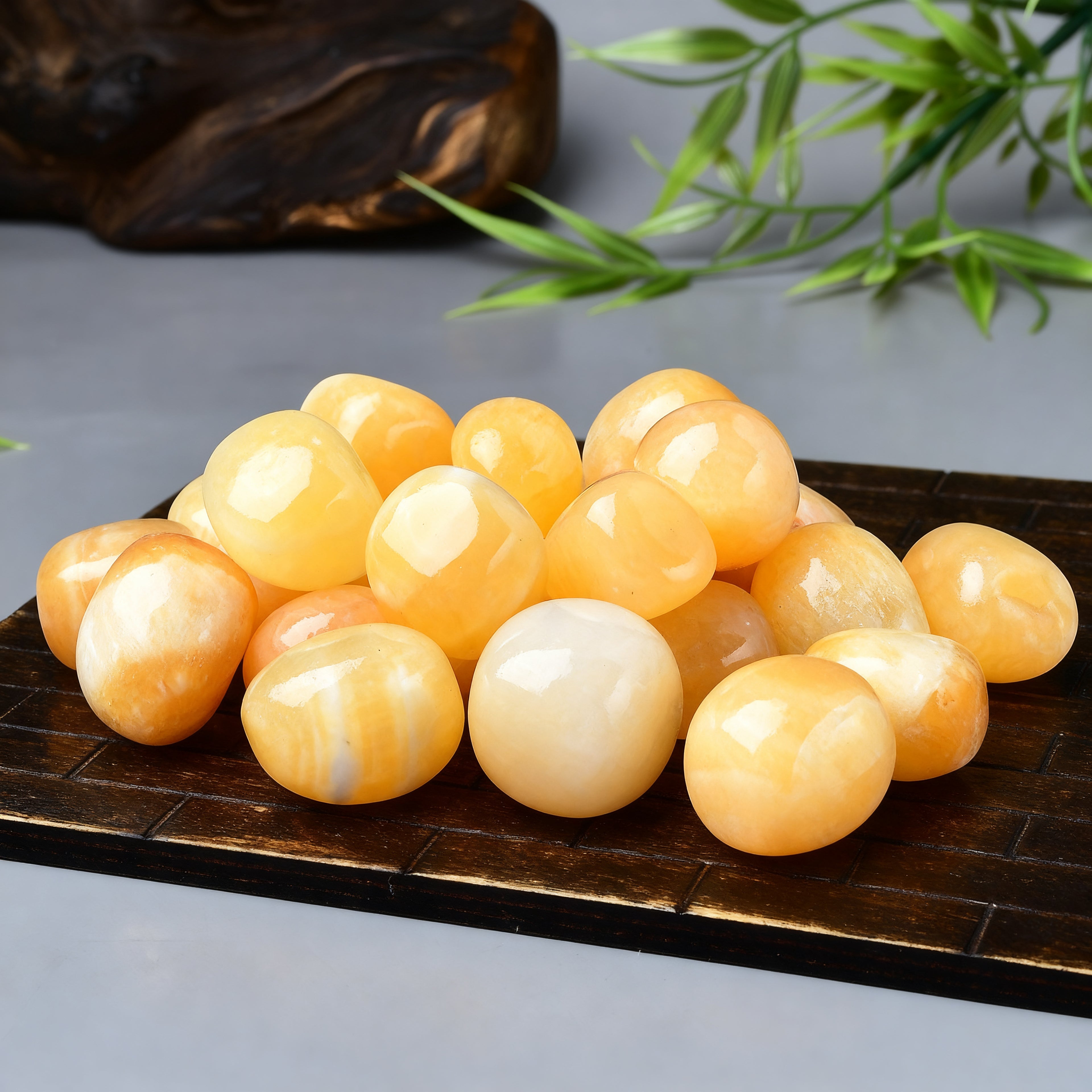 Yellow Calcite Tumbled Stone 3