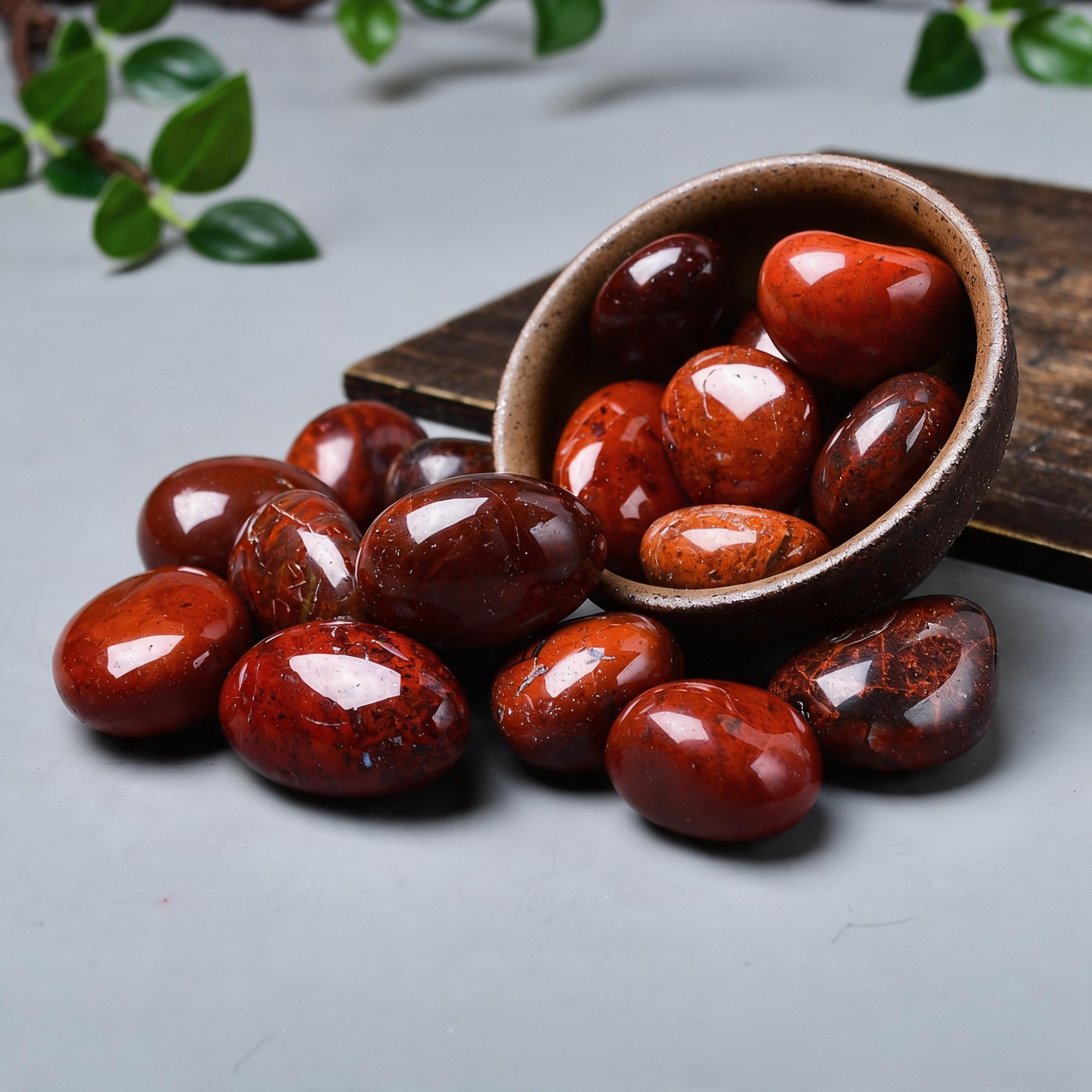 Chicken-Blood Stone Tumbled Stone 2