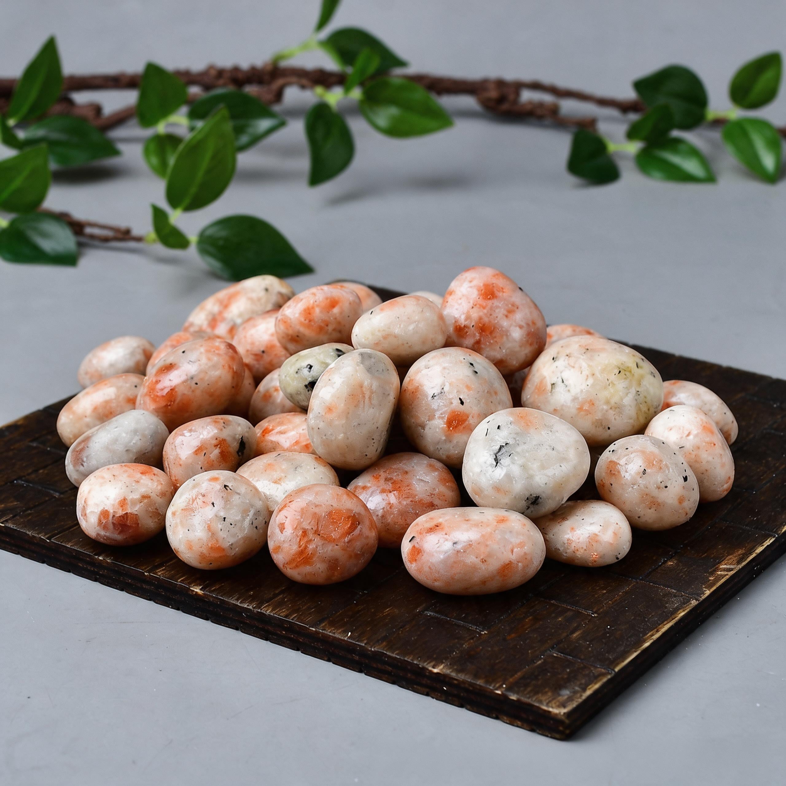 Golden Sunstone Tumbled Stone 2