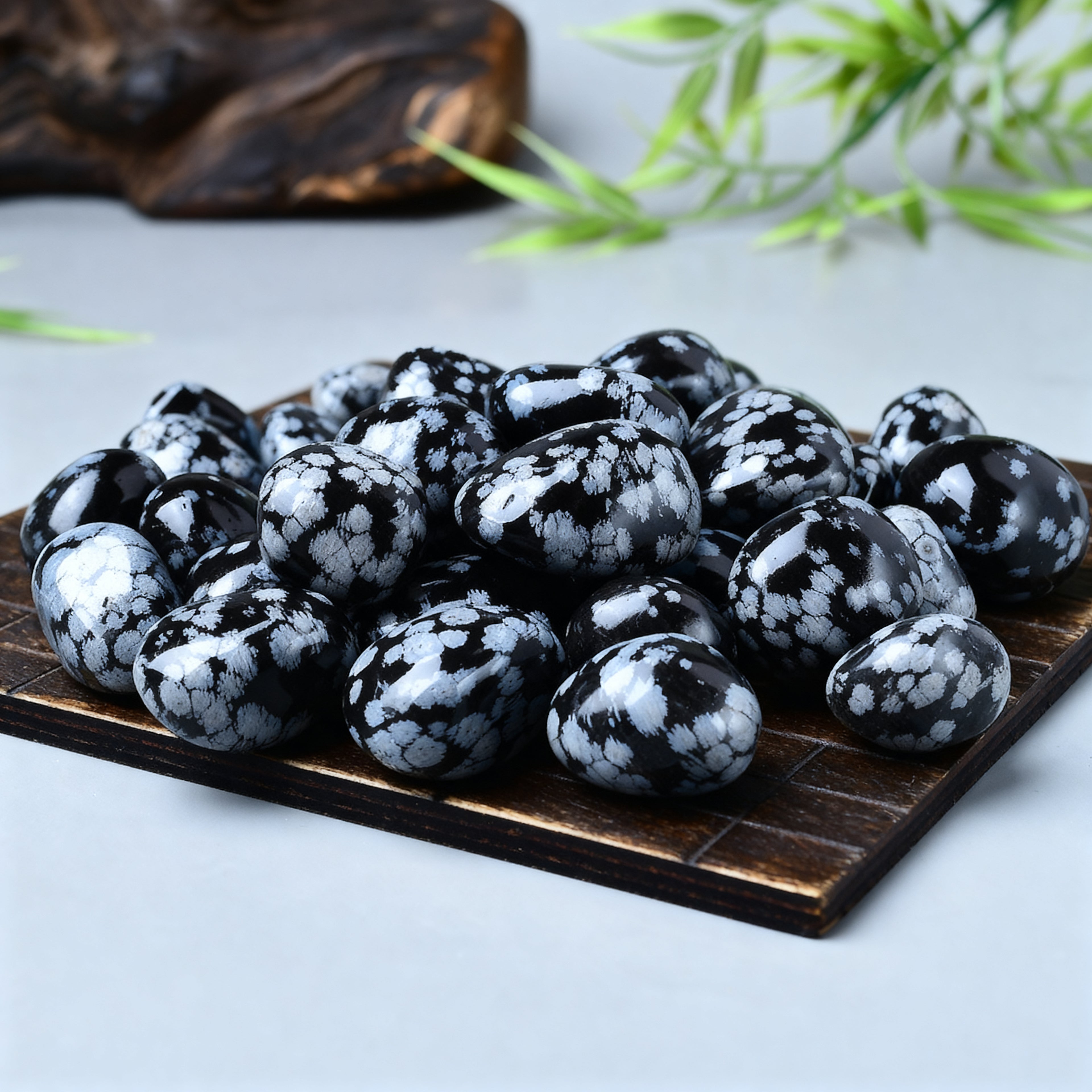 Snowflake Obsidian Tumbled Stone 2