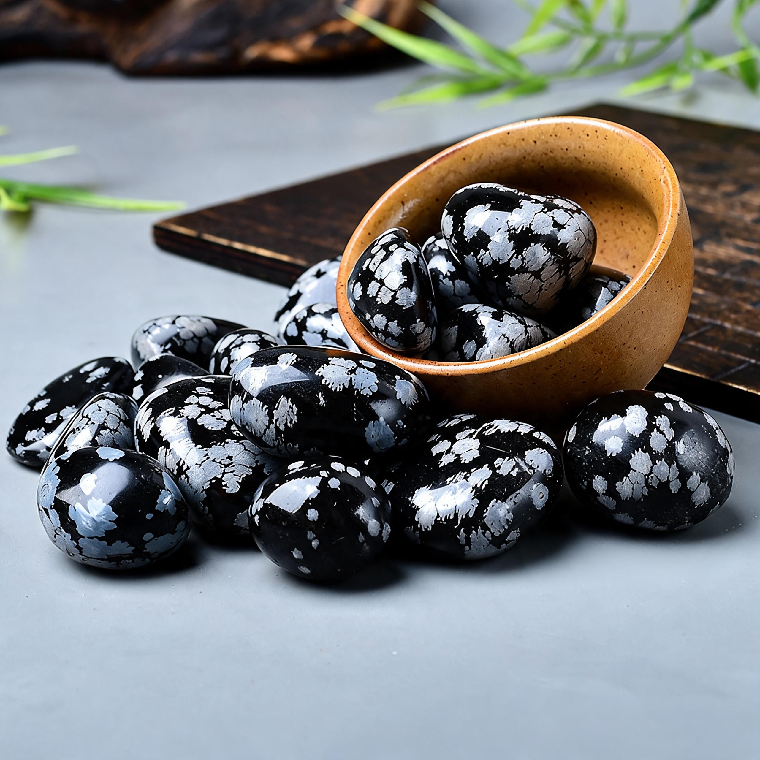 Snowflake Obsidian Tumbled Stone 4