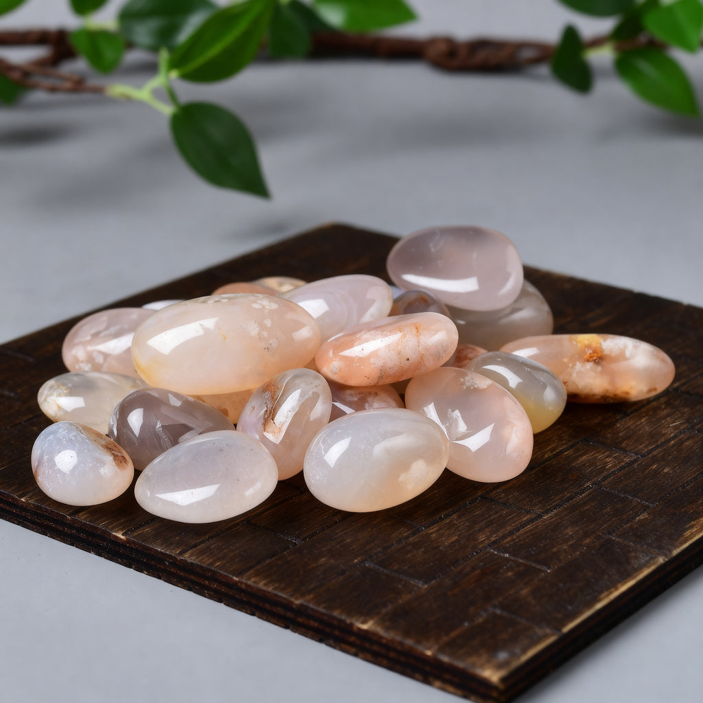 Cherry Blossom Agate Tumbled Stone 2