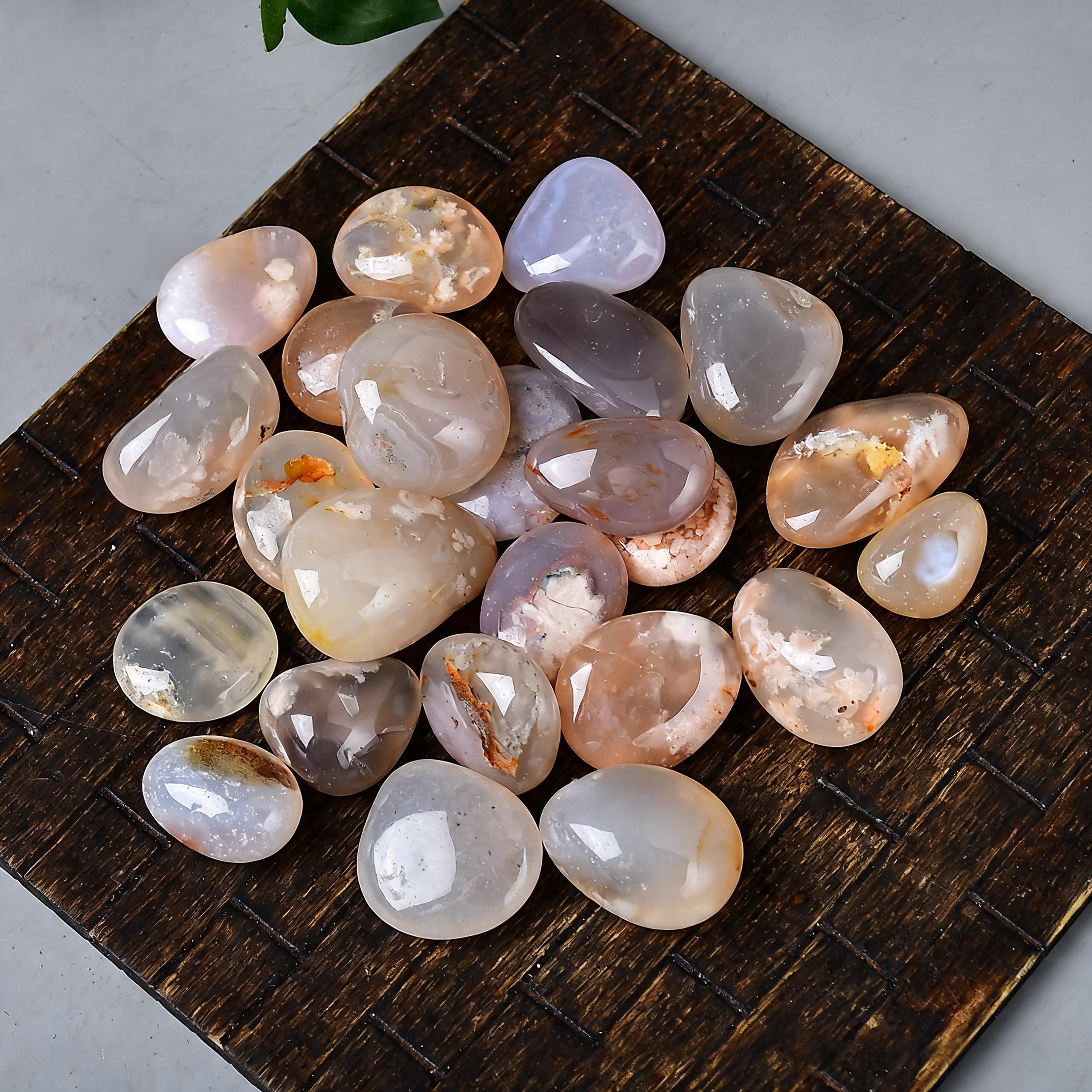Cherry Blossom Agate Tumbled Stone 3