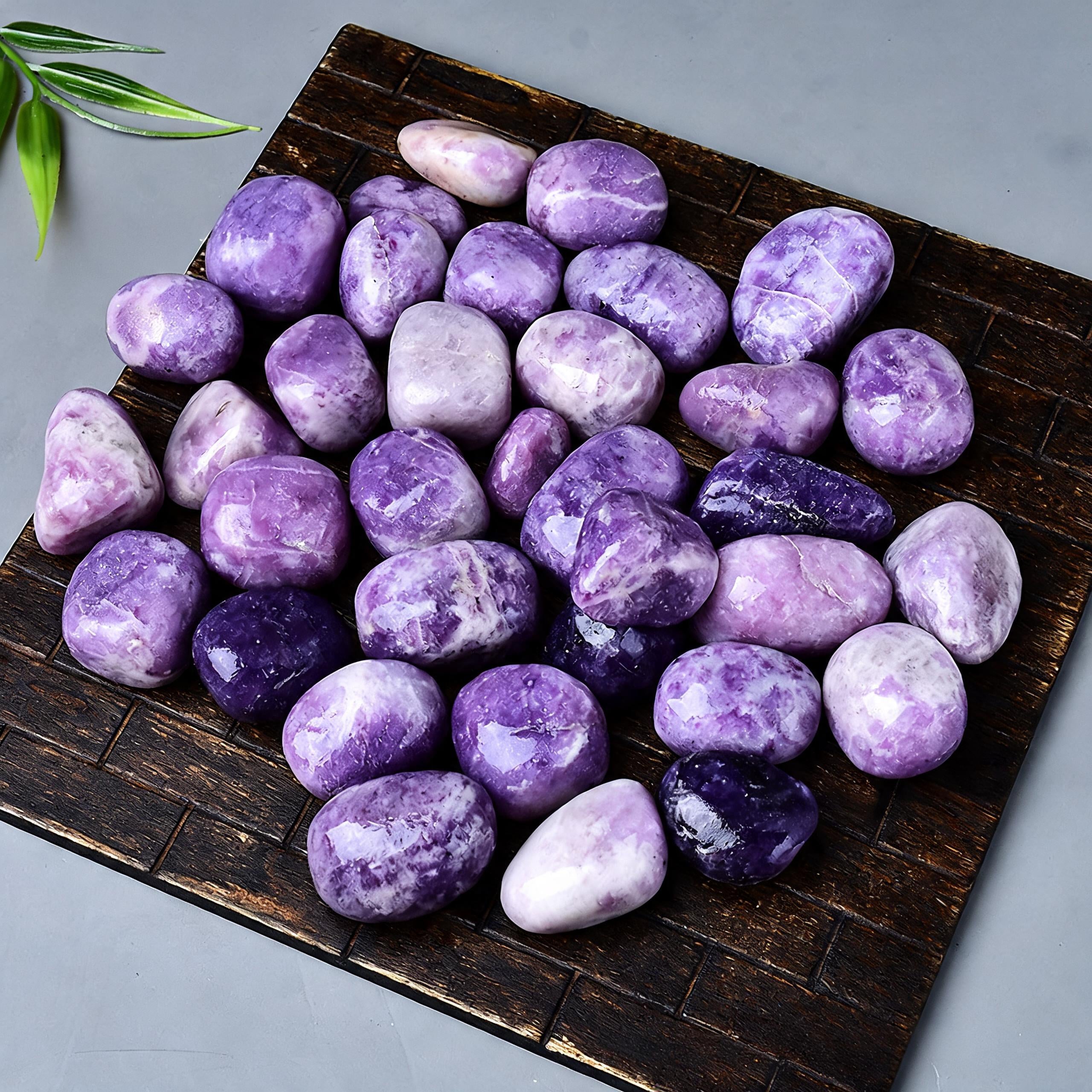 Purple Mica Tumbled Stone 4