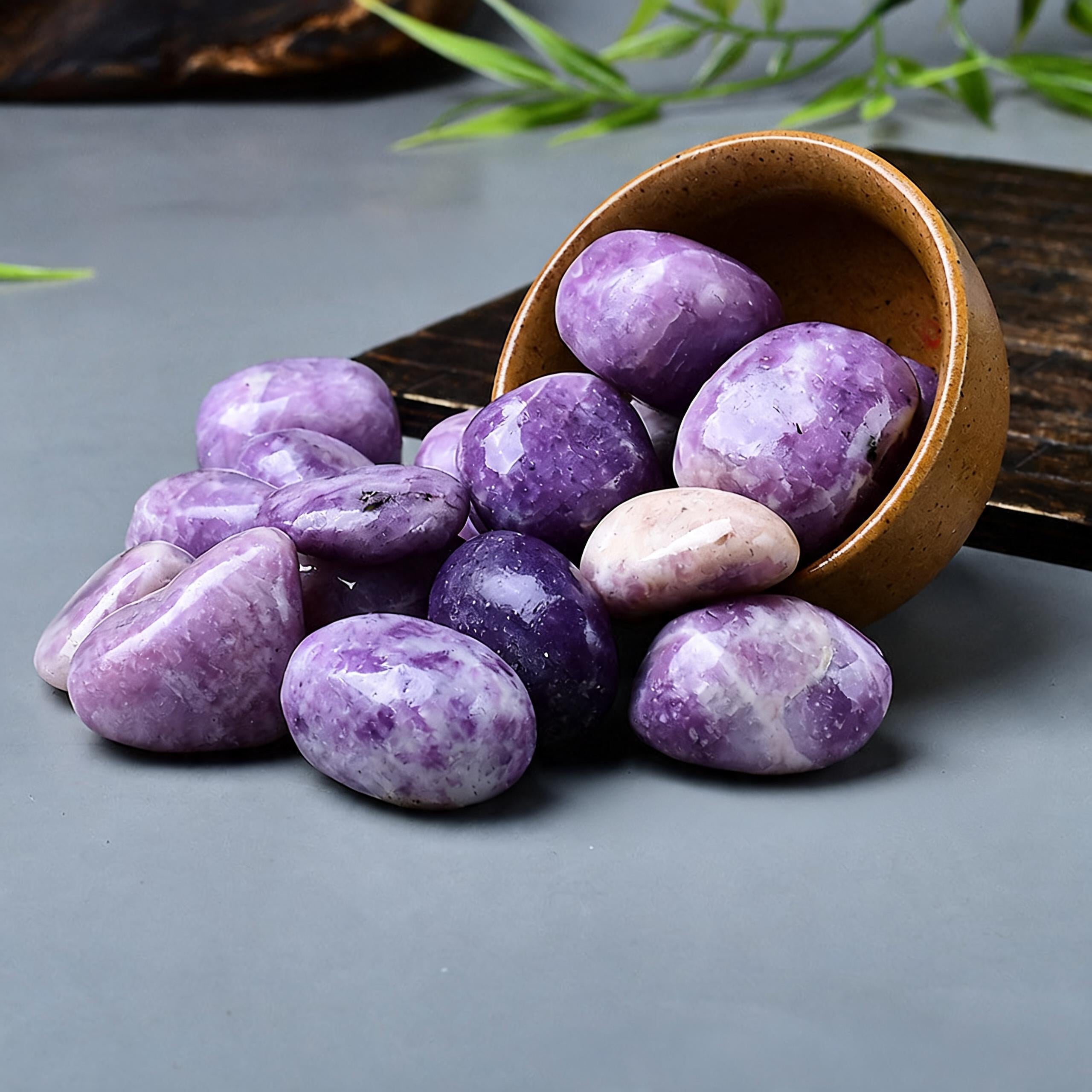 Purple Mica Tumbled Stone 5