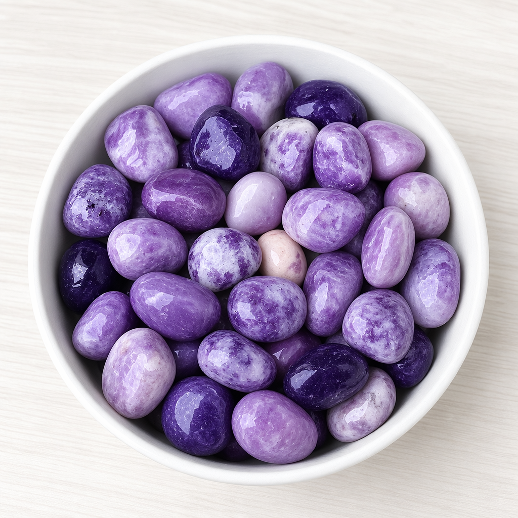 Purple Mica Tumbled Stone
