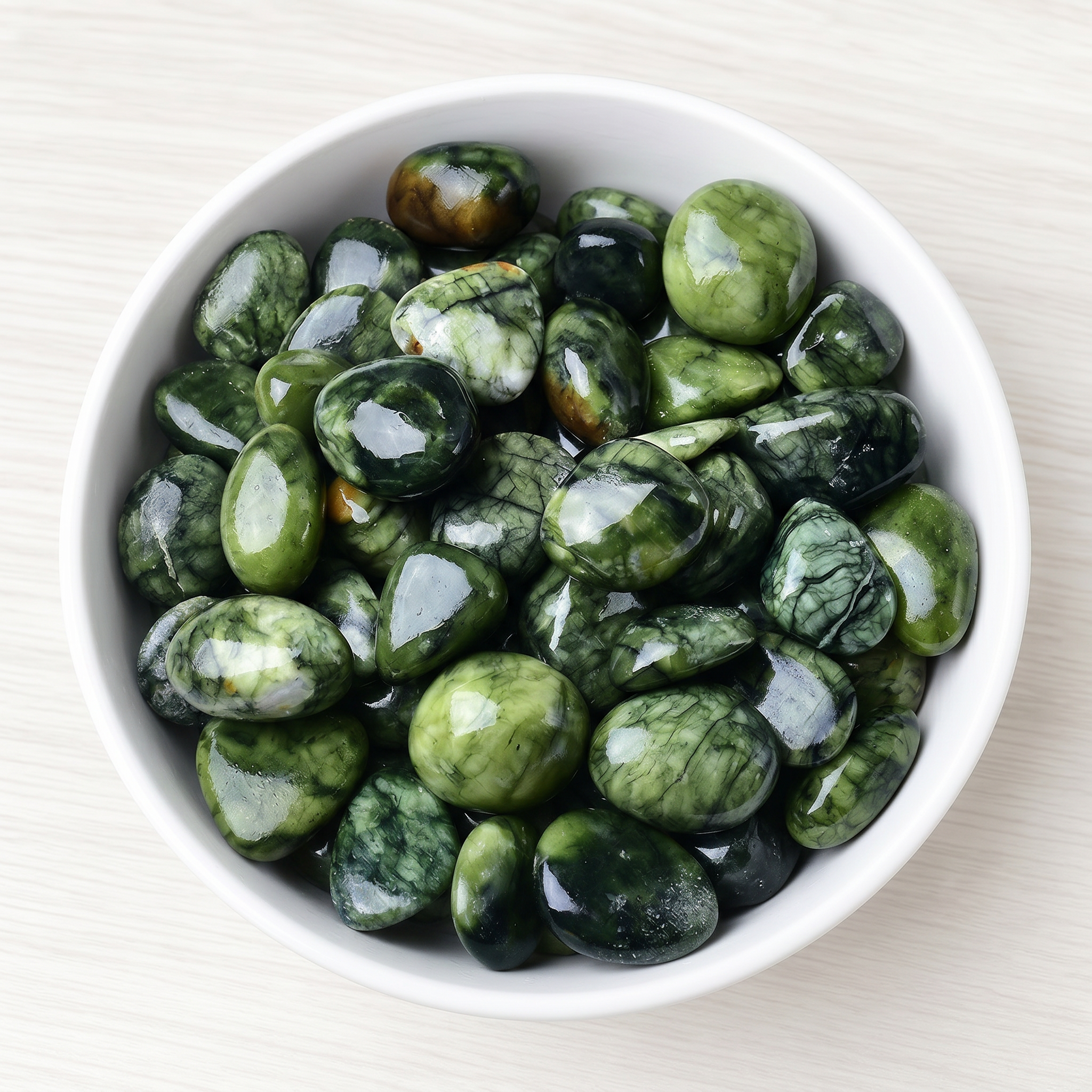 Medicine King Stone (Serpentine Jade) Tumbled Stone
