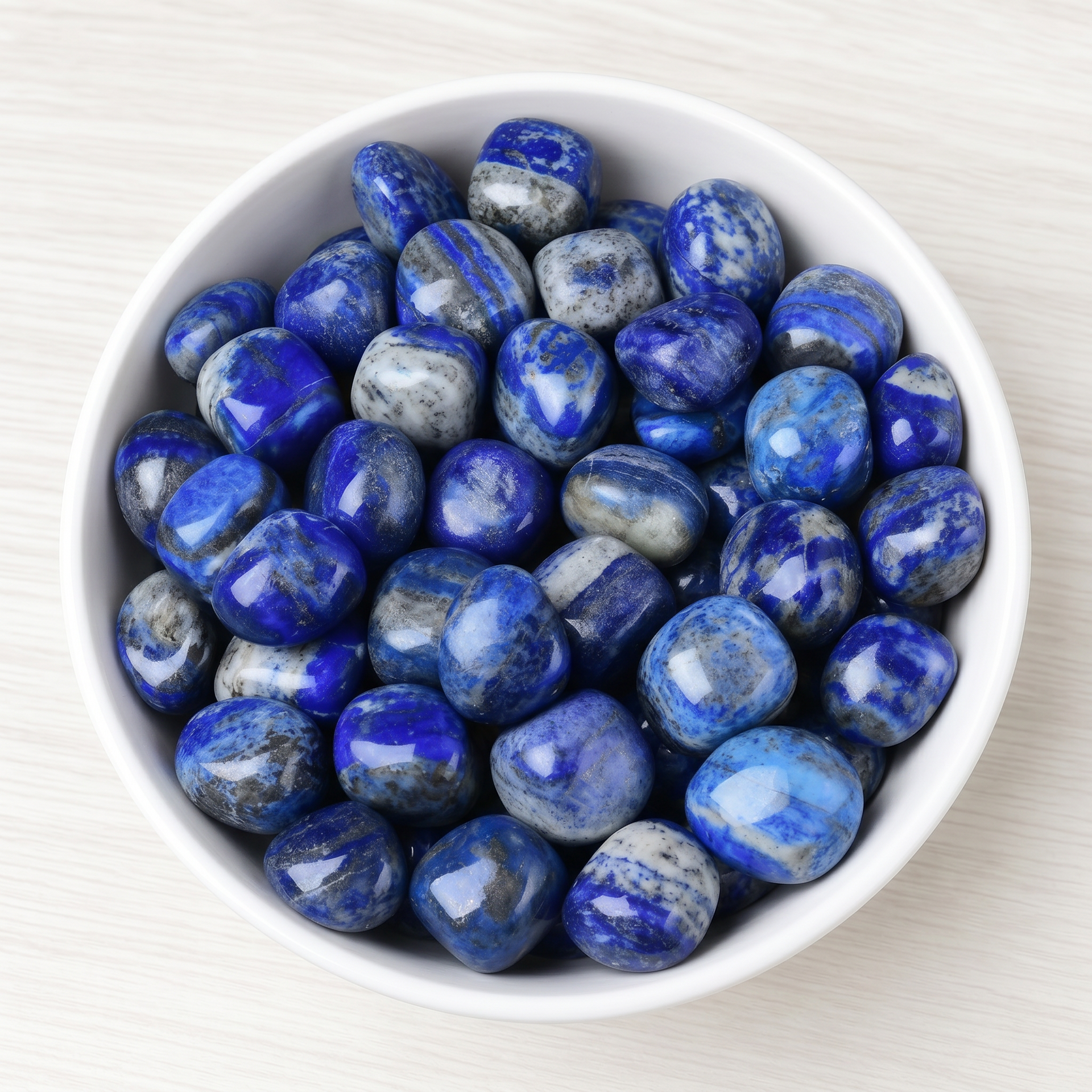 Afghan Lapis Lazuli Tumbled Stone | celestiacrystal.com – CELESTIA