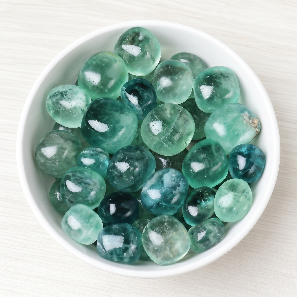 Green Fluorite Tumbled Stone