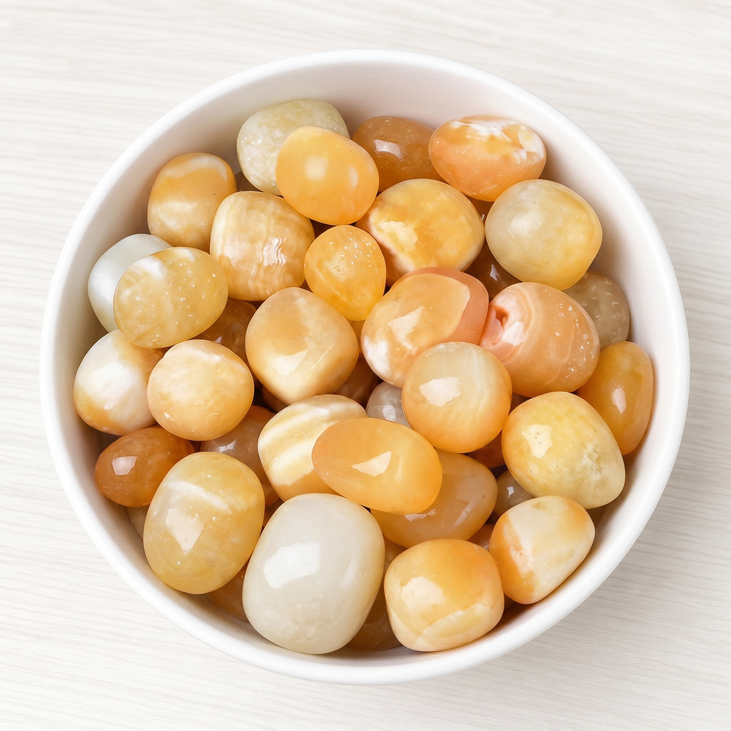 Yellow Calcite Tumbled Stone
