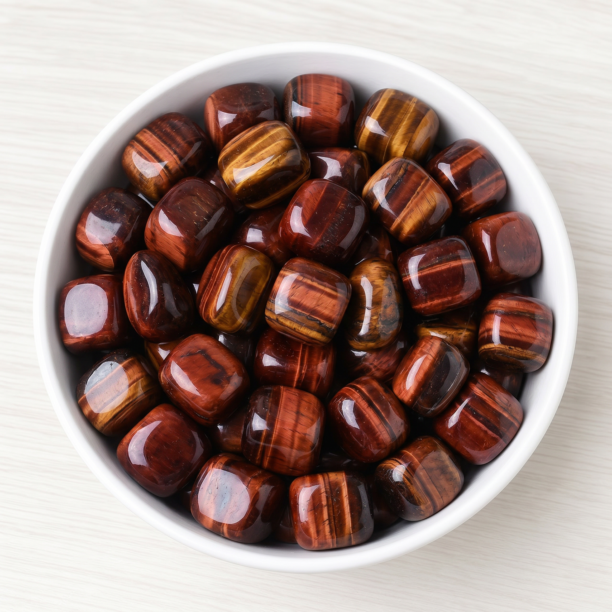 Red Tiger's Eye Tumbled Stone