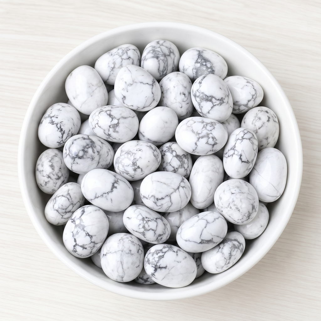 White Turquoise Tumbled Stone