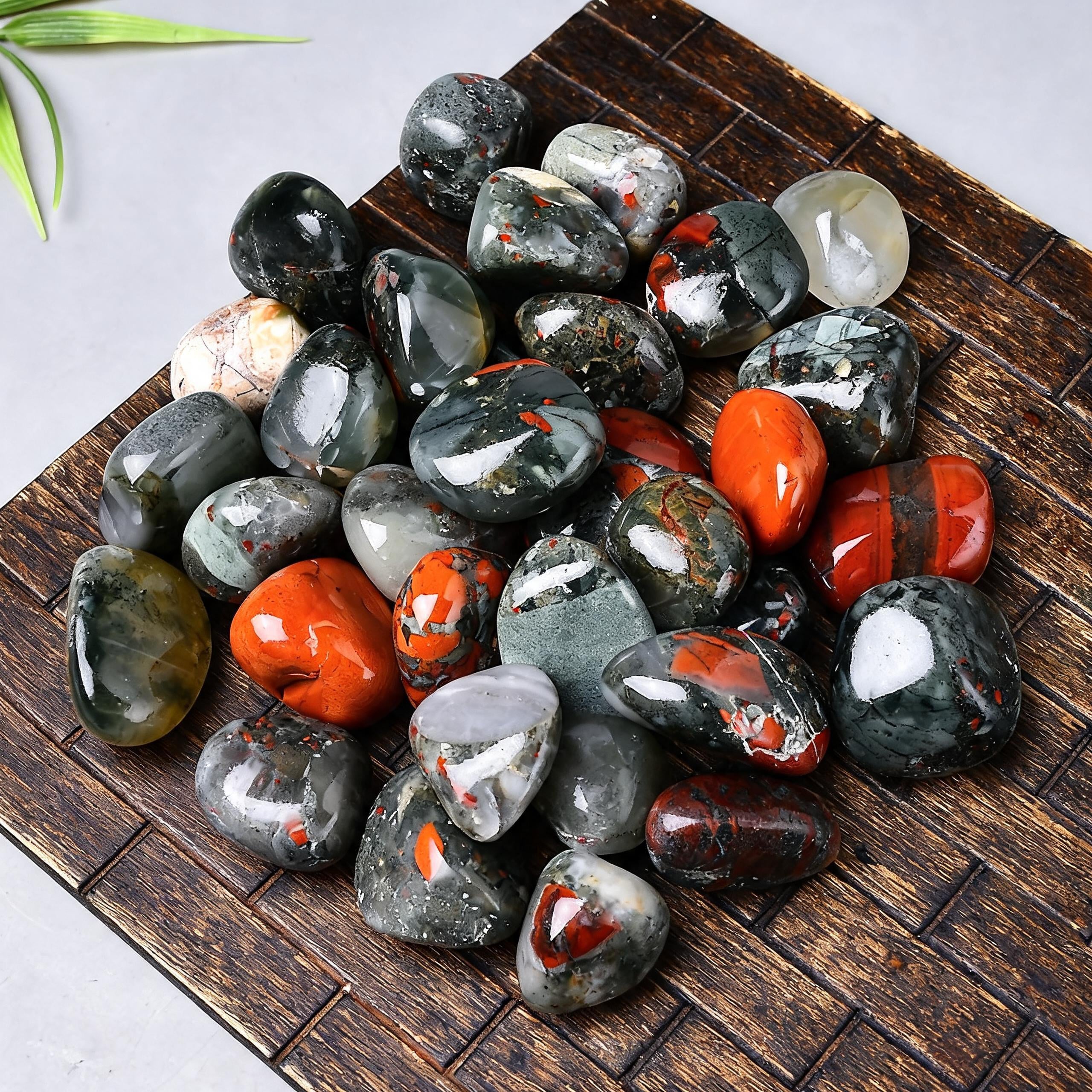 African Bloodstone Tumbled Stone 4