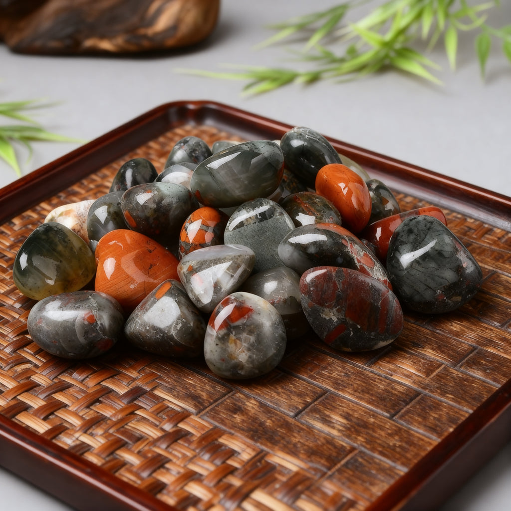 African Bloodstone Tumbled Stone 5