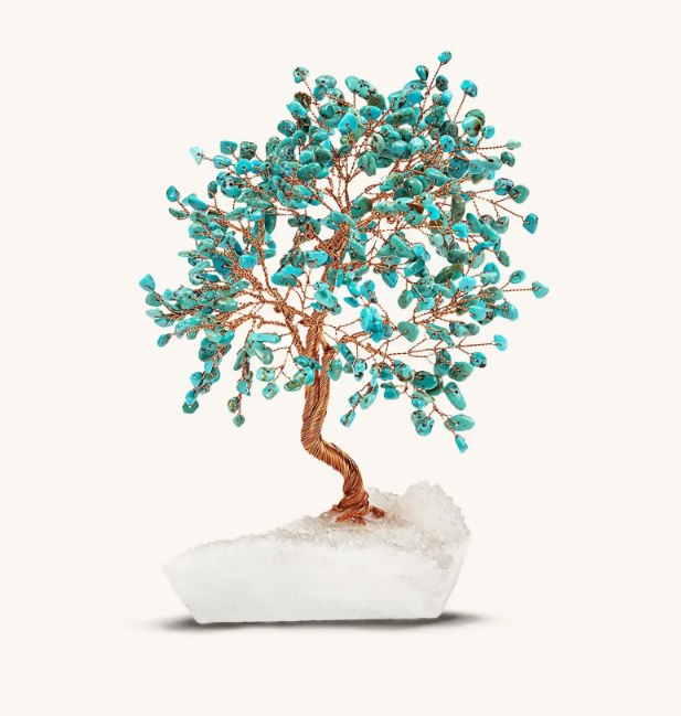 The Master Healer - Turquoise Feng Shui Tree crystal stone 2025