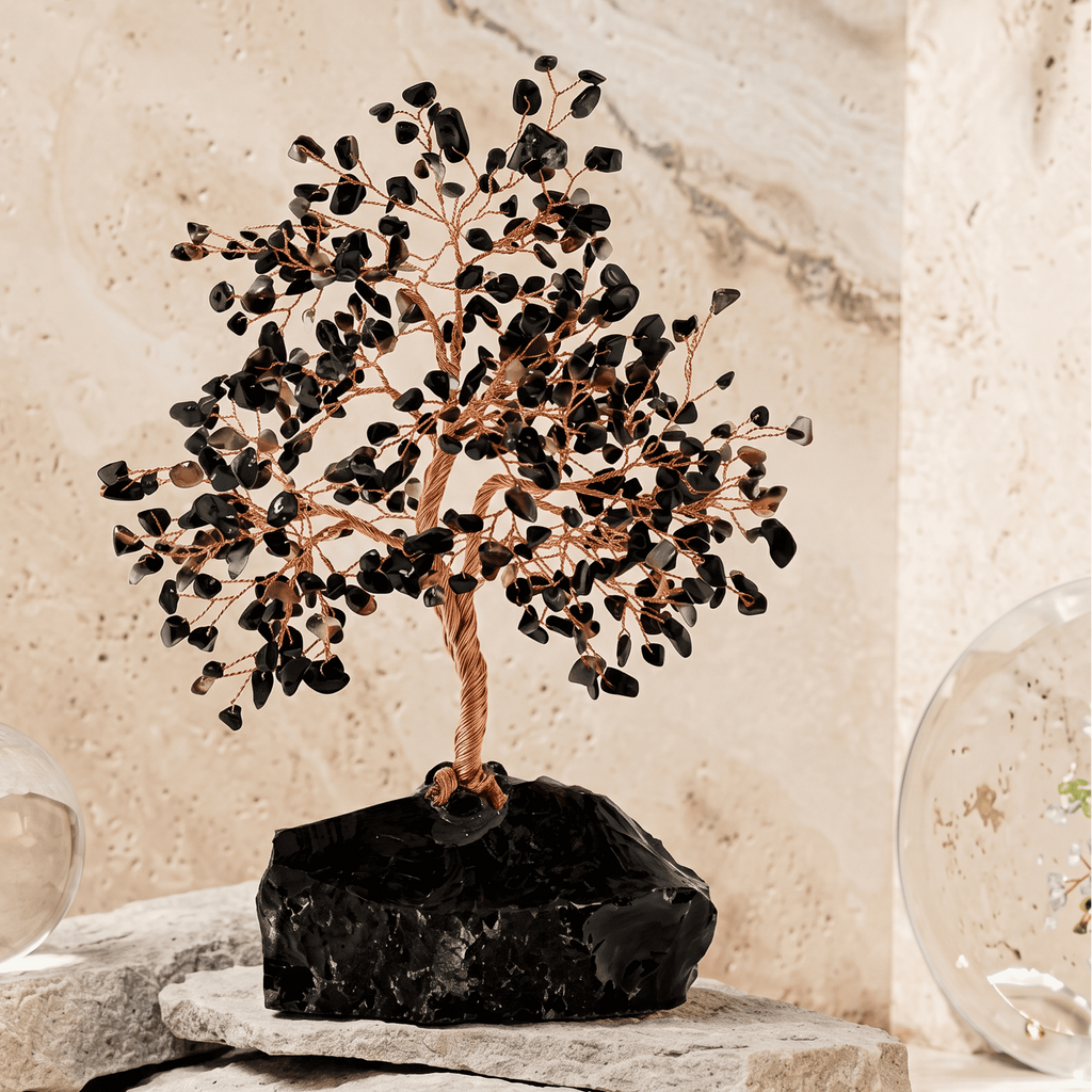 Grounded Awareness Black Onyx Feng Shui Tree