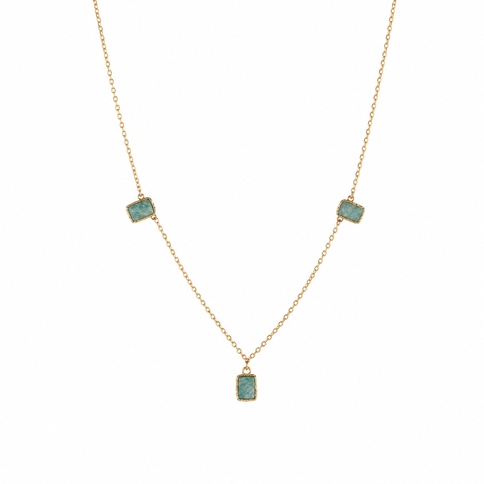green-rectangle-station-necklace-in-18k-gold-plated-copper