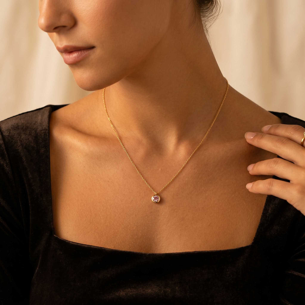 Solar Glow Crystal Necklace